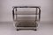 Smoked Glass and Chrome Rolling Trolley, 1980s 4