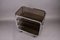 Smoked Glass and Chrome Rolling Trolley, 1980s 5