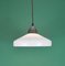 Lampe Art Déco en Opaline Blanche, 1920s 1
