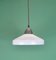 Lampe Art Déco en Opaline Blanche, 1920s 8