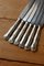 Mismatched Cutlery in Silver Metal, Set of 12 1