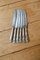 Mismatched Cutlery in Silver Metal, Set of 12 3