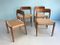 Vintage Teak Chairs from N.O. Moller, Set of 4, Image 8
