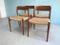 Sedie in teak di N.O. Moller, set di 4, Immagine 6