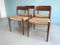 Vintage Teak Stühle von N.O. Moller, 4er Set 6