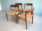 Vintage Teak Chairs from N.O. Moller, Set of 4 4