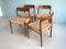 Vintage Teak Chairs from N.O. Moller, Set of 4, Image 4