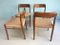 Vintage Teak Chairs from N.O. Moller, Set of 4, Image 9