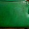 Green Leather Lounge Chairs, France, 1980s, Set of 2, Image 12