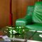 Green Leather Lounge Chairs, France, 1980s, Set of 2, Image 16