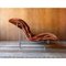 Orange Velvet Sofa Wave by G. Offredi for Saporiti Italia, 1970s 9