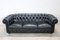 Set of Sofa and Armchair in Black Leather, 1980s, Image 14