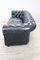 Set of Sofa and Armchair in Black Leather, 1980s, Image 6