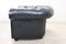 Set of Sofa and Armchair in Black Leather, 1980s, Image 3