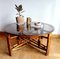 Large Telescopic Rattan Table, 1970s 10