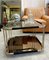 Hollywood Regency Brass and Glass Coffee Table, 1970s 5