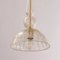 Lampe à Suspension en Verre de Murano Doré et Transparent avec Détails en Feuille d'Or, 1990s 11