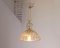 Gold and Clear Murano Glass Glass Pendant Lamp with Gold Leaf Details, 1990s 6