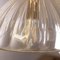 Lampe à Suspension en Verre de Murano Doré et Transparent avec Détails en Feuille d'Or, 1990s 8