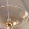 Lampe à Suspension en Verre de Murano Doré et Transparent avec Détails en Feuille d'Or, 1990s 10