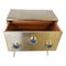 Brass & Wood Console, 1980s 8