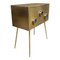 Brass & Wood Console, 1980s 3