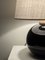 Black Opaline Glass Table Lamp in the style of Jacques Adnet, France, 1930s, Image 10