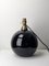 Lampe de Bureau en Verre Opalin Noir dans le style de Jacques Adnet, France, 1930s 5