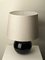 Black Opaline Glass Table Lamp in the style of Jacques Adnet, France, 1930s, Image 3