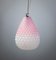 Vintage Italian Pendant in Pink Glass from Mariana Iskra Atelier, 1990s, 2