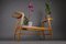 Mid-Century Modern Wooden and Glass Plant Stand, 1960s, Image 6