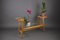 Mid-Century Modern Wooden and Glass Plant Stand, 1960s, Image 7
