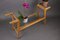 Mid-Century Modern Wooden and Glass Plant Stand, 1960s, Image 3