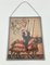 German Hand-Painted Stained Glass Hanging Window Panel with Knights with Lances, 20th Century 4