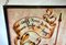 German Hand-Painted Stained Glass Hanging Window Panel with Knights with Lances, 20th Century 3
