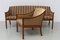 Dänischer Sessel & 3-Sitzer Sofa von Ole Wanscher für PJ Møbler, 1960er 1