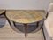 Provincial Half Moon Tables with Marbled Table Tops, Sweden, 1860s, Set of 2, Image 5