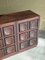 Brutalist Sideboard in Burgundy Stained Oak, 1970s, Image 6