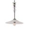 Italian White, Clear and Gray Murano Glass Pendant Lamp, 1990s, Image 1