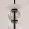 Italian White, Clear and Gray Murano Glass Pendant Lamp, 1990s, Image 9