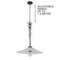 Italian White, Clear and Gray Murano Glass Pendant Lamp, 1990s, Image 3