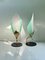 Nofretete Tischlampen aus Muranoglas, 1980er, 2er Set 1