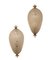 Murano Glass and Brass Wall Lamps attributed to Paolo Venini for Venini, Italy, 1940s, Set of 2, Image 1