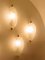 Murano Glass and Brass Wall Lamps attributed to Paolo Venini for Venini, Italy, 1940s, Set of 2, Image 6