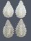 Vintage Italian Murano Glass Leaf Wall Sconces, 1970s, Set of 4, Image 2