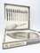 Minimalist Dessert Forks, Plate and Dessert Scoop by Carl Auböck for Morinox, 1950s, Set of 14, Image 3