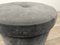 Runder italienischer Mid-Century Hocker aus Samt, 1960er 7