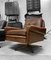 Vintage Danish Swivel Base Cognac Leather Lounge Chairs by Svend Skipper, 1965, Set of 2 8