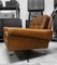 Vintage Danish Swivel Base Cognac Leather Lounge Chairs by Svend Skipper, 1965, Set of 2 9