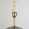 Kugelförmige Tischlampe aus Muranoglas in Strohfarben, Italien, 1980er 5